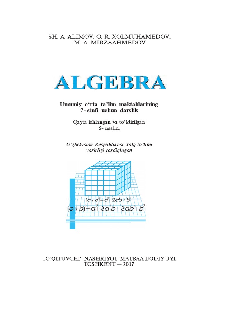 Algebra 7 Uzb | PDF