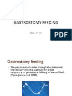 GASTROSTOMY FEEDING 1st Yr