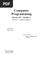 Computer Programming Module 3 Dacles