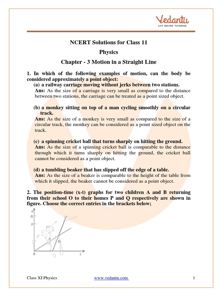 Exercise 9.3 Straight Line Class 11