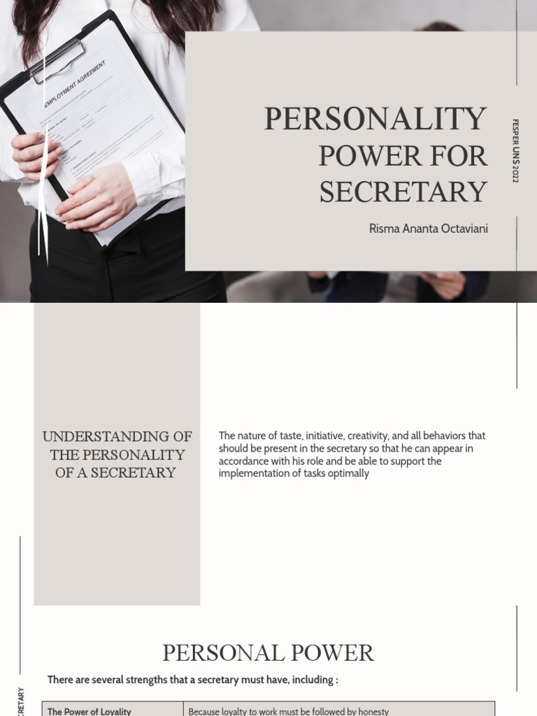 Essential Traits of a Secretary | PDF | Cognition | Social Psychology