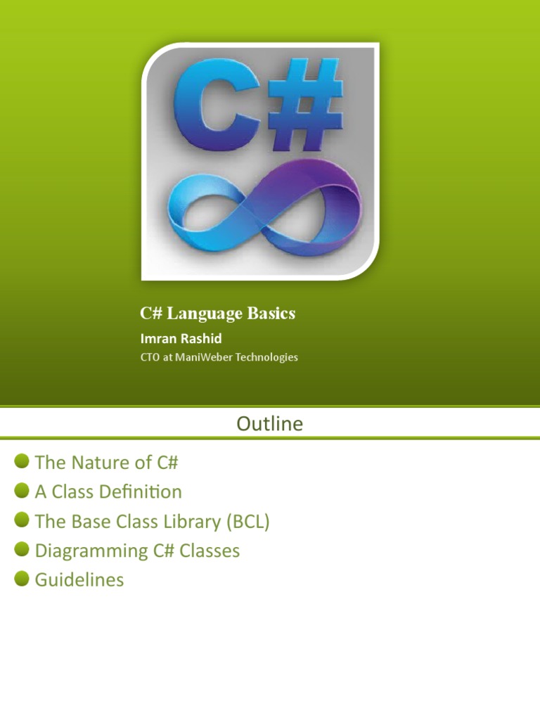 C# Language Basics | PDF | C Sharp (Programming Language) | Class ...