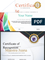 Certificate New