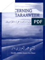 Concerning Taraweeh(Ramadan Prayer)