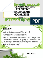CAM Modalities Review