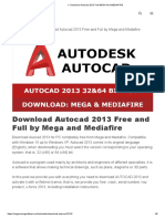 ▷ Download Autocad 2013 Full MEGA And MEDIAFIRE