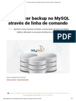 Como Fazer Backup No MySQL Através de Linha de Comando - Aylton Inacio