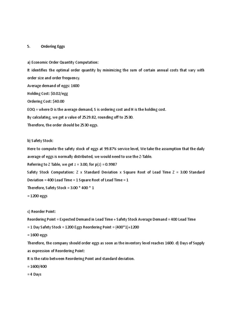 Egg Inventory Management Guide | PDF | Teaching Methods & Materials