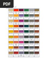 RAL Color Chart BS 4800