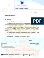 REQUEST LETTER For BFP (Color Me Run)