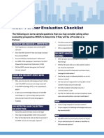 Emagined Security MSSP Partner Evaluation Checklist