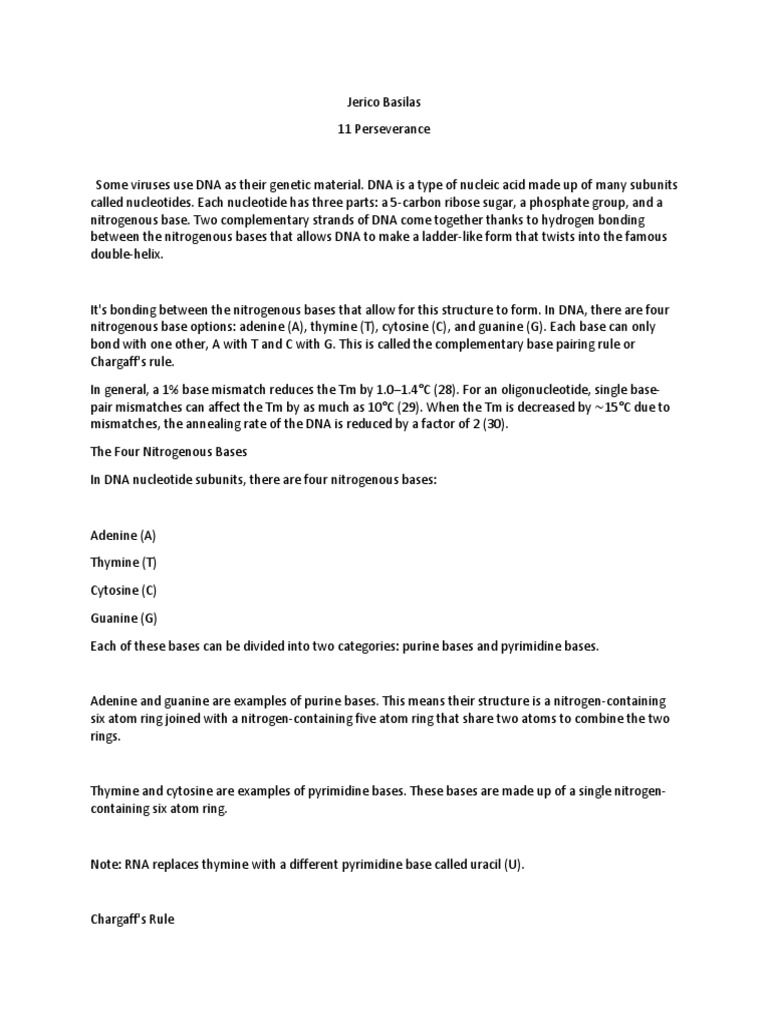 Basis 12334 | PDF | Nucleotides | Dna
