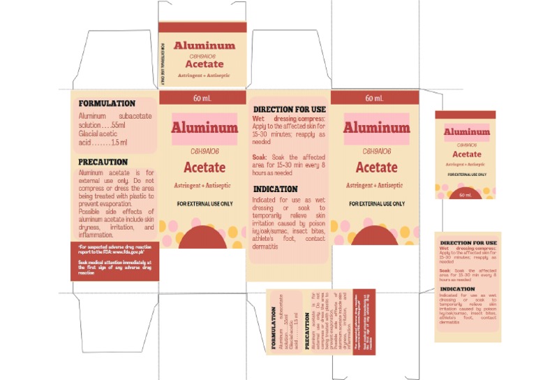 Aluminum Acetate Label File PDF