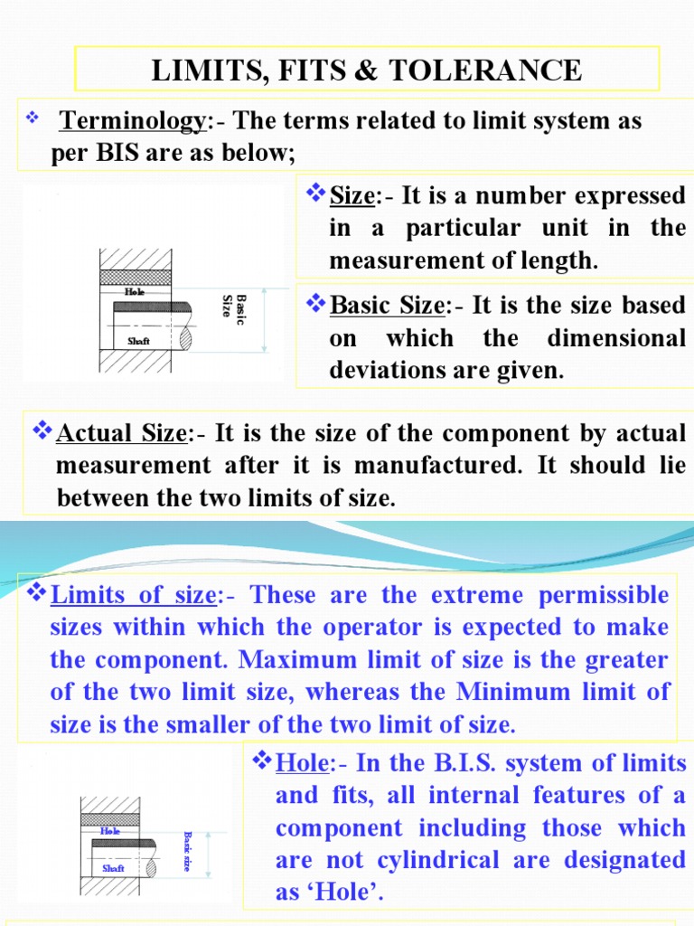 Understanding Limits, Fits, Tolerances and Gauges for Mass Production PDF Engineering