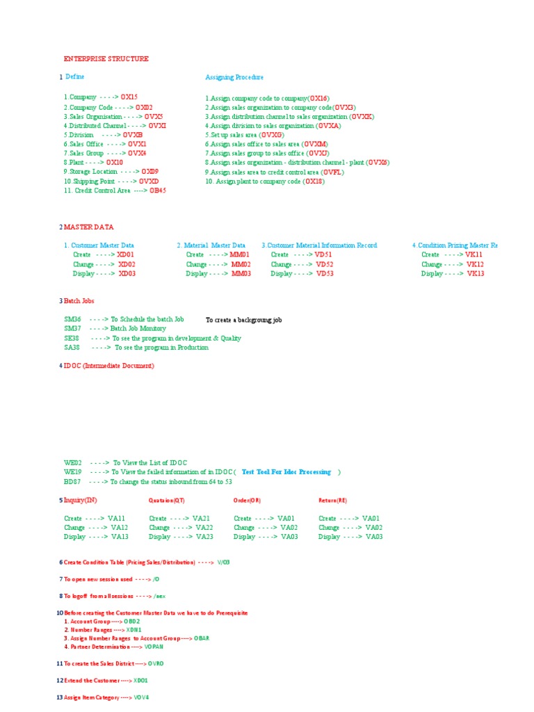 SAP SD Basic Knowledge | PDF | Enterprise Resource Planning | Sales