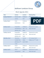 Campbelltown Landcare Group Work Agenda 2011