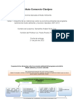 Esquema de las referencias sobre la economía ambiental del programa sectorial de medio ambiente y recursos naturales 2007-2012