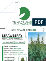 Listino Semi e Piante CBD 2022