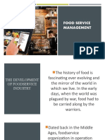 Food Service Management