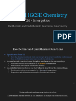 IGCSE Chemistry Lecture 26 Energetics