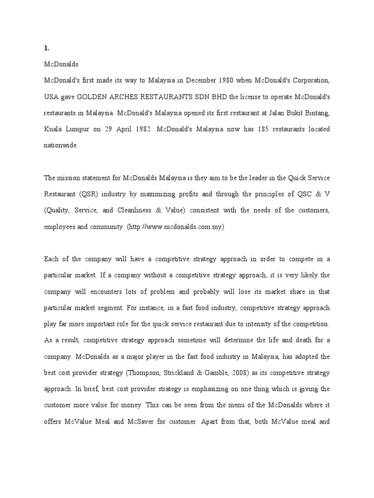 Assignment 1 Pdf Fast Food Restaurants Fast Food