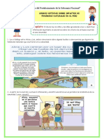 Ficha Leemos Noticias Sobre Impactos de Fenómenos Naturales