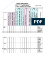 Cuadro de Evaluacion - Segundo Año