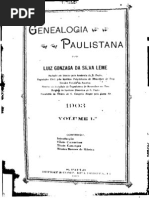 Genealogia Paulistana-Volume 1