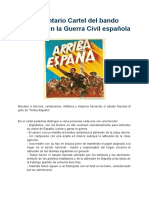 Comentario Cartel Del Bando Nacional en La Guerra Civil Española