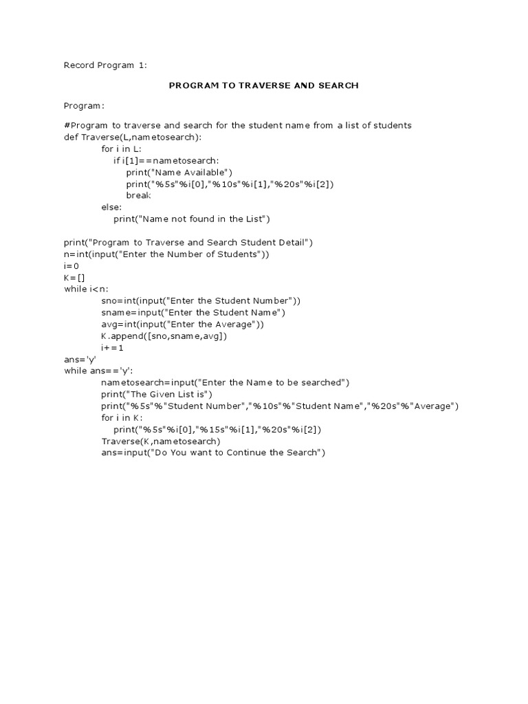 Record Program 1-3 | Download Free PDF | Matrix (Mathematics) | Applied ...