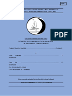 International Maritime Arbitration Case