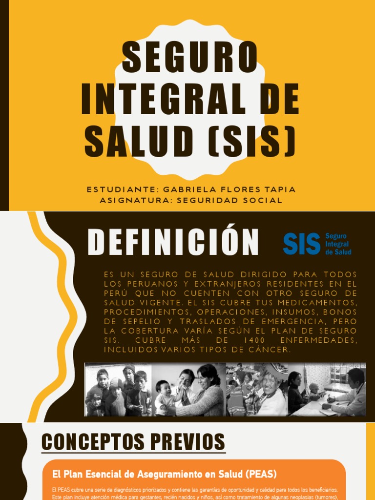 Seguro Integral de Salud (Sis) | Descargar gratis PDF | El embarazo | Parto
