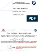 Engenharia Sanitária: Número de Froude e Escoamento Crítico