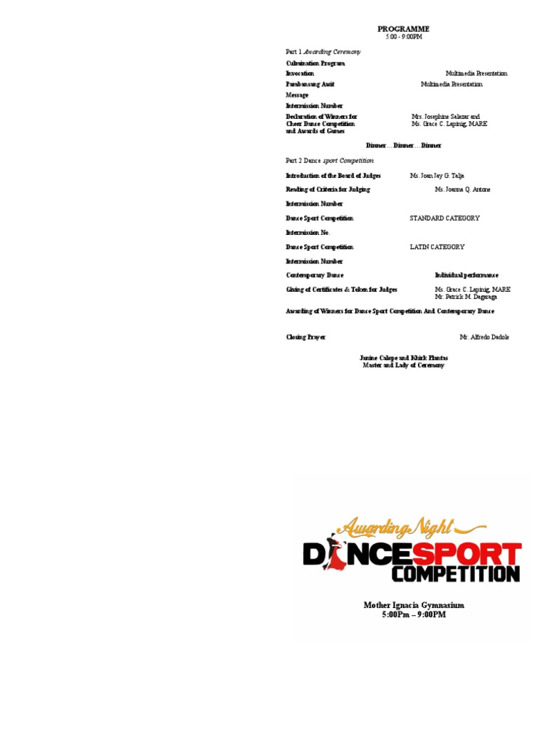 Program For Victory Ball | PDF