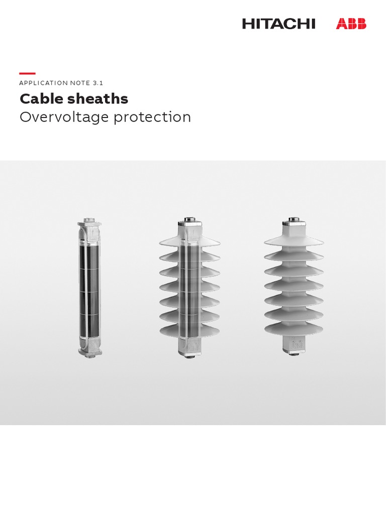 Cable Sheaths Overvoltage Protection, ABB | PDF | Insulator ...