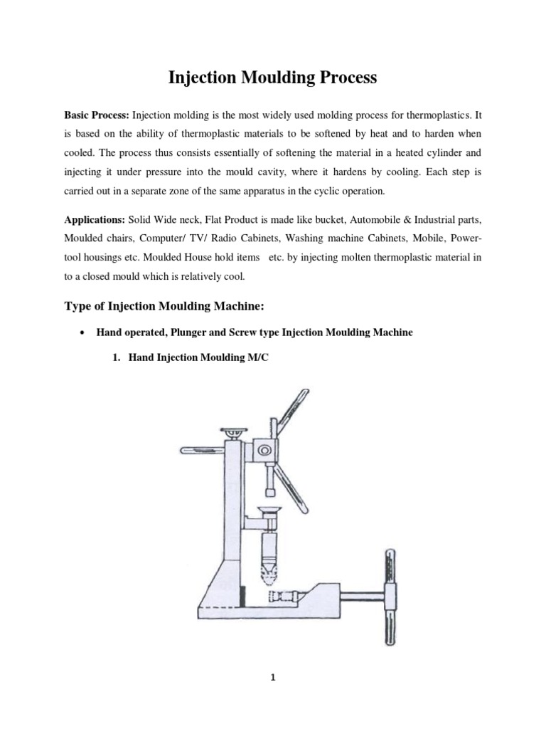 Injection Moulding Process | PDF | Mechanical Engineering | Materials