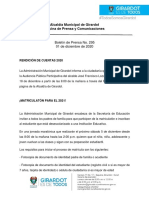BTCR04 - BOLETIN DE PRENSA No. 01 DIC DE 2020