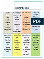 ADDING AND SEQUENCING DISCOURSE MARKERS