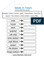 Places in Town Worksheet 4