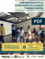 II Encuentro Distrital Tejiendo Saberes y Las Pedagogías de La Danza - 2022