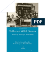 Children and Yiddish Literature: From Early Modernity To Post-Modernity