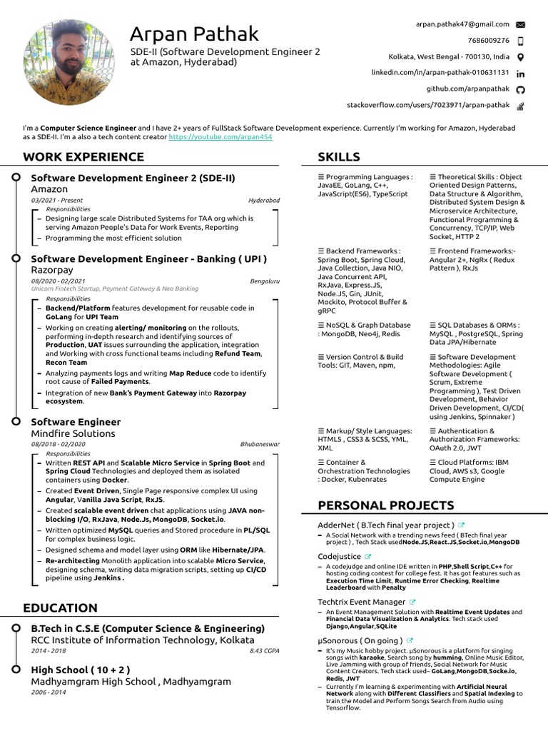 amazon-sde-2-resume-pdf-cloud-computing-computer-programming