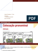 9º Ano - Colocação Pronominal