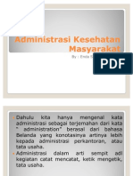 Administrasi Kesehatan Masyarakat