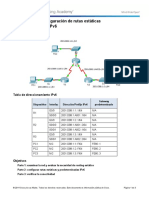 6.2.4.4 Packet Tracer - Configuring IPv6 Static and Default Routes Instructions