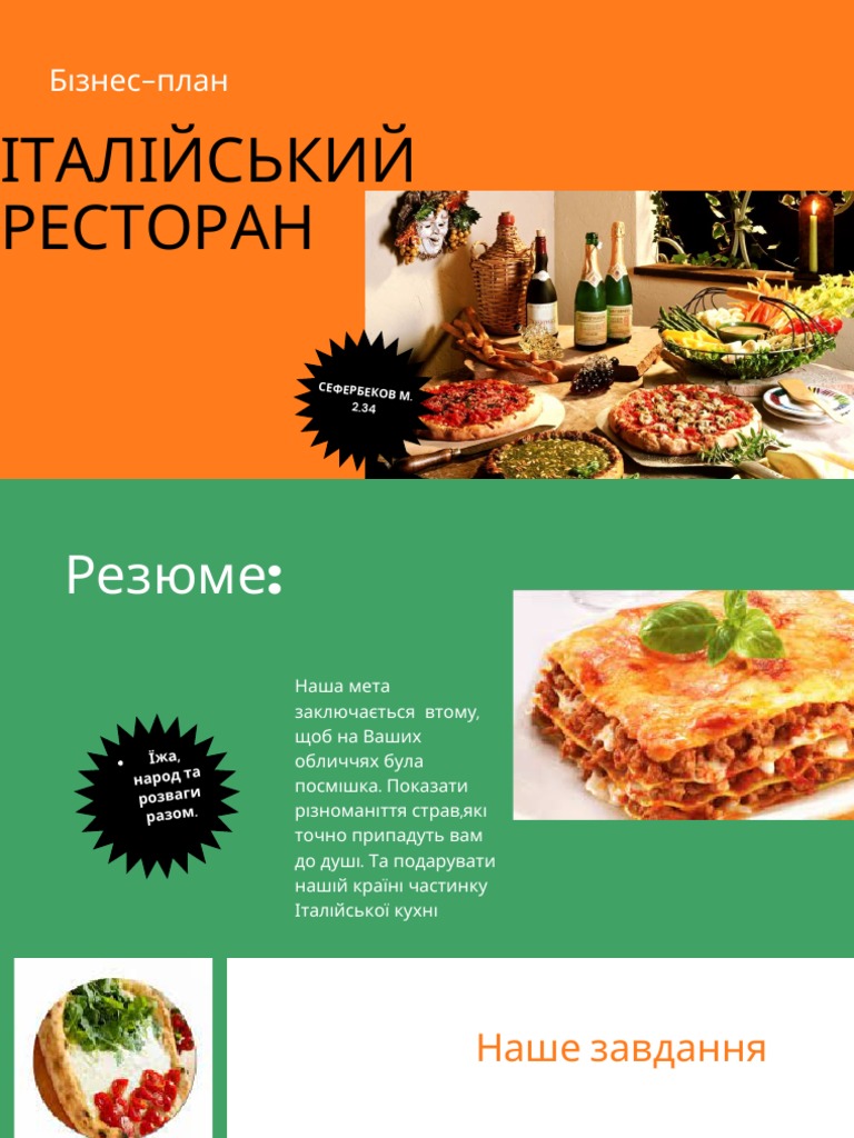 Бізнес план | PDF