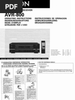 Download Denon AVR-800 Manual by Trpimix SN59176337 doc pdf