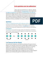 La Relación de La Química Con Los Adhesivos