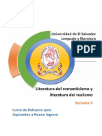Material Semana 5 de (Lenguaje y Literatura) (Literatura Del Romanticismo y Literatura Del Realismo) Versión PDF