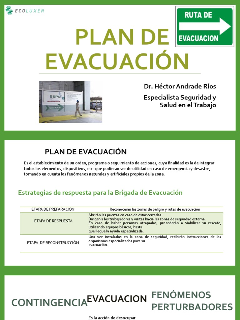 Plan de Evacuación | PDF | Riesgo | Emergencia